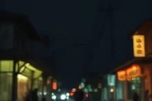 《雪落汉江》封面，江面薄雪与桥上行人
