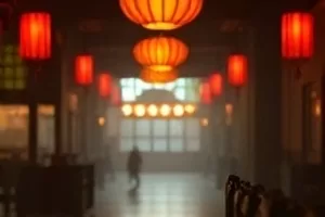 《玻璃温室》封面，阳光穿过玻璃顶落在绿植上